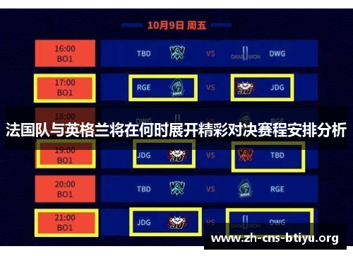 法国队与英格兰将在何时展开精彩对决赛程安排分析 法国队与英格兰将在何时展开精彩对决赛程安排分析